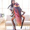 Instagram Hottest Creative Simulation 3D Printed Cockroach Plush Toy Insect Pillow Cushion Toy For Children Birthday Gift