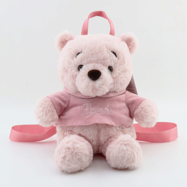 23 cm Soft Winnie Teddy Bear Cartoon Plush Toy Backpack Dual Function Toys Gift for Teenager Girl