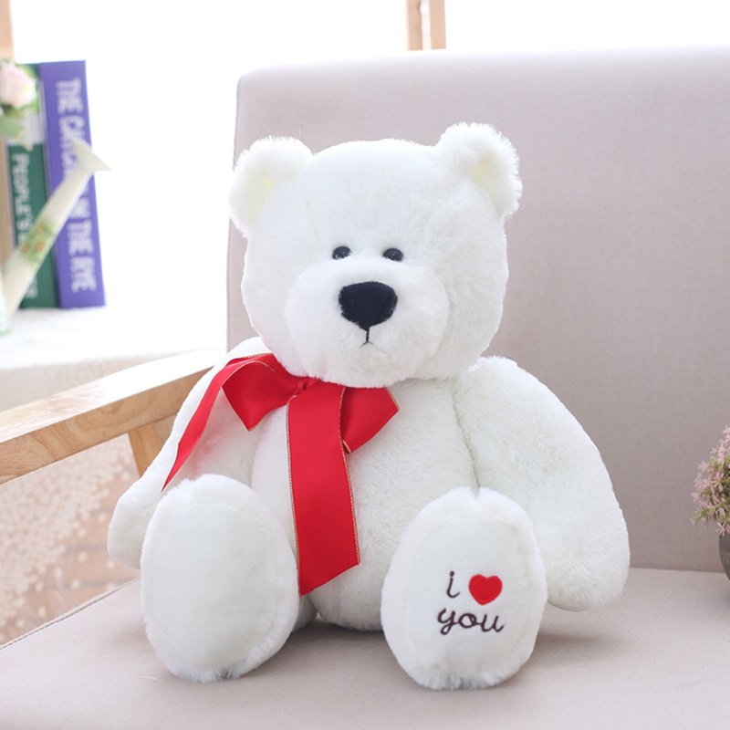 25/32/40 cm Soft Polar Bear Plush Toy Stuffed Animal Polar Bear Toys For Children Home Decoration Decent Bed Toy