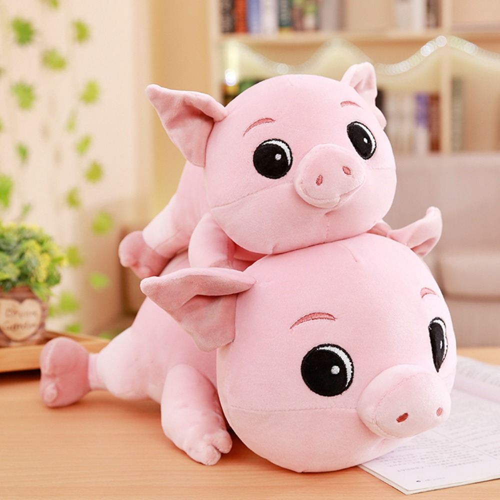 30/40/50/60 cm Soft Pink Pig Plush Toy Soft Stuffed Cute Animal Pig Lovely Dolls for Kids Appease Toy Baby's Room Decoration