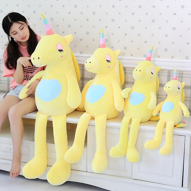 Soft Rainbow Unicorn Plush Toy 60/85 cm Adorable Plush Unicorn Stuffed Animal Unicorn Plush Toys Brand For Children