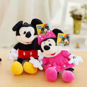 Free Shipping Traceable 2 Pcs A Lot Mickey & Minnie Soft Plush Toys For Children
