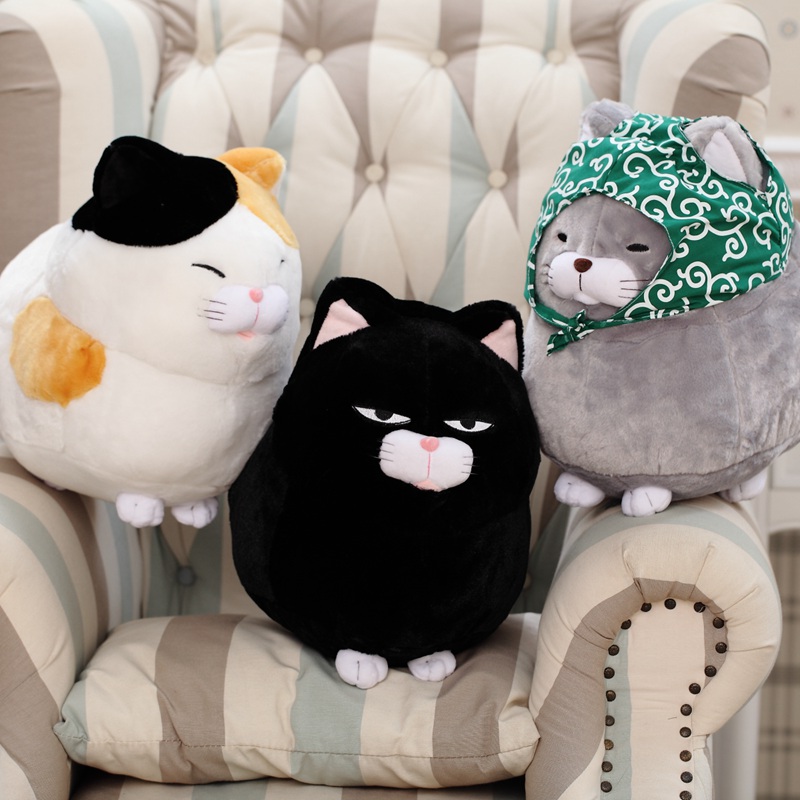 Cat Plush Maneki Nek Lucky Fortune Cats Toy Stuffed Doll Kids Birthday Gift Shop Home Decoration