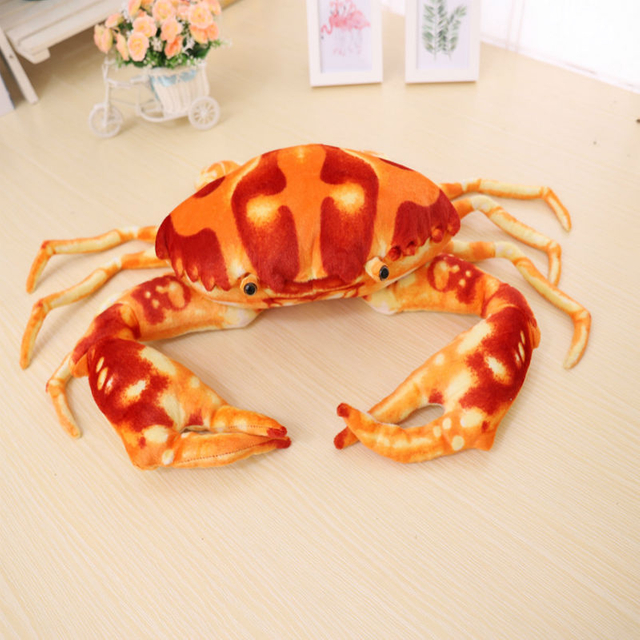30/50/70 cm Giant Simulation Crab Plush Toy Soft Stuffed Ocean Animal Crab Toy Gifts Funny Plush Toy For Children