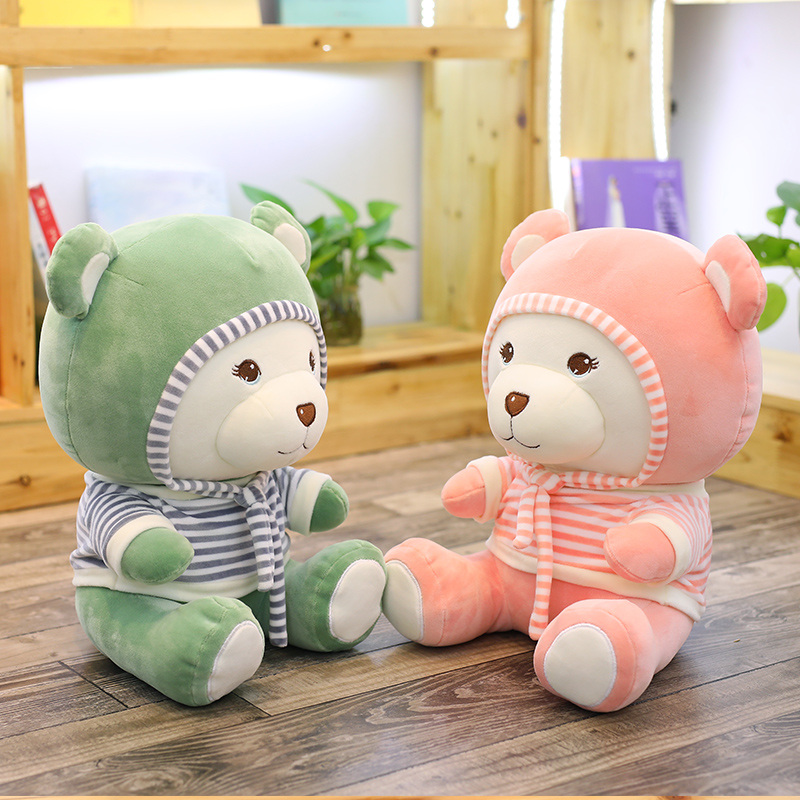 30/40cm Soft Teddy Bear Plush Toy Stuffed Animal Bear With Hat & Scarf Placating Toy For Children Drop Shipping Available