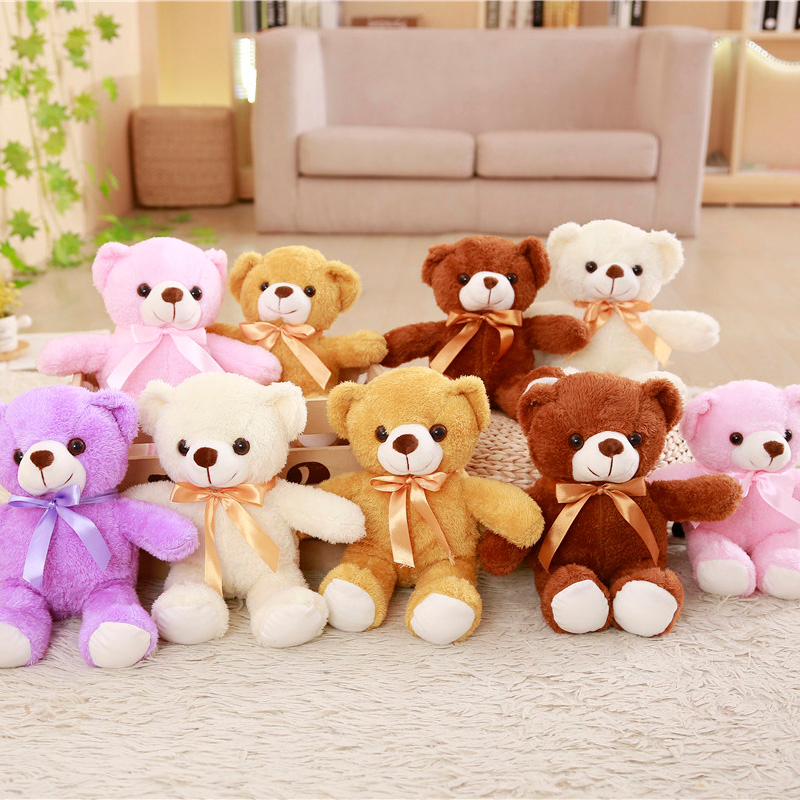 Wholesale 5 Pieces A Lot 30/35 cm Soft Plush Bears Plush Toy Stuffed Animal Teddy bear Bed Toy For Children's Gift