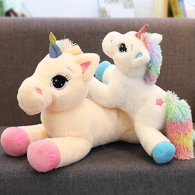 Soft Rainbow Unicorn Plush Toy 40/60 cm Adorable Plush Unicorn Stuffed Animal Unicorn Plush Toys Brand For Children