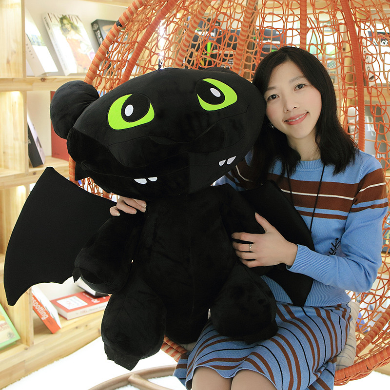 How To Train Dragon Toothless Black & White Plush Stuffed Toothless Toys For Children