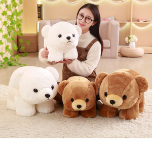 40/50 cm Plump Polar Bear & Grizzly Plush Toys Stuffed Plush Animals Soft Pillow Cushion Toy For Kids Dolls Children Gifts